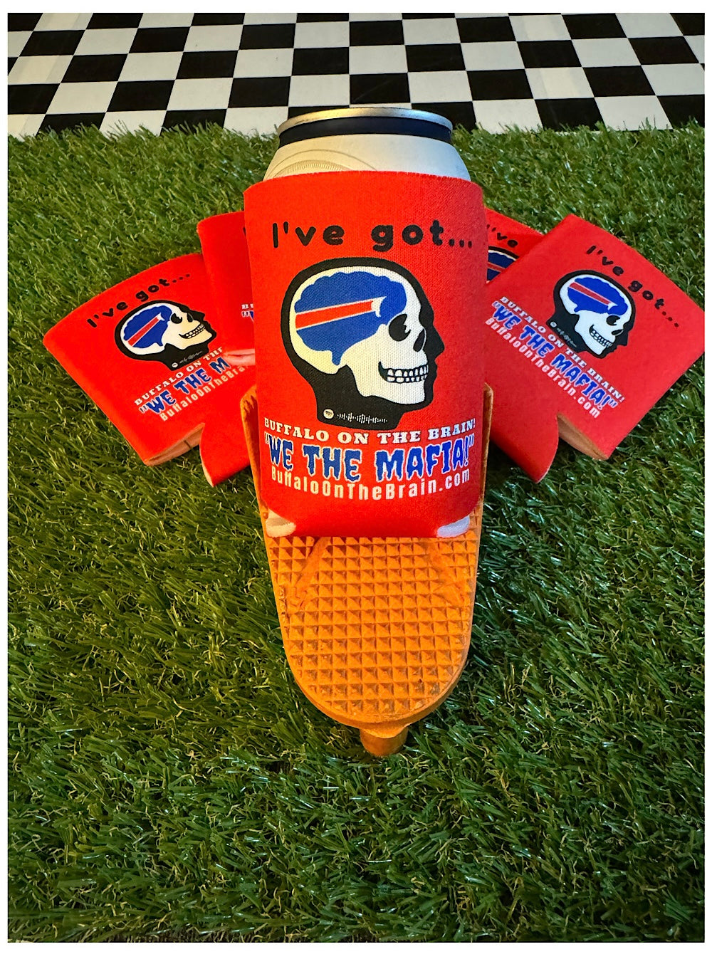 Buffalo on the Brain Koozie