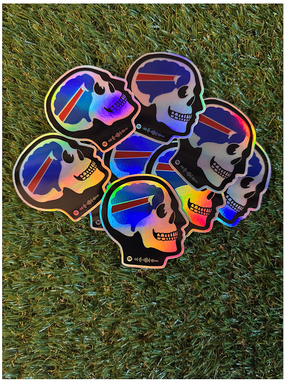 Buffalo on the Brain 3” Holographic Vinyl Sticker