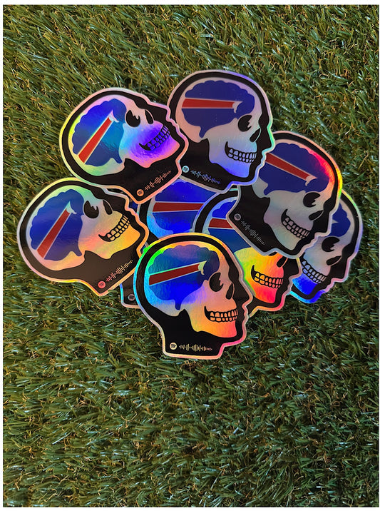 Buffalo on the Brain 3” Holographic Vinyl Sticker