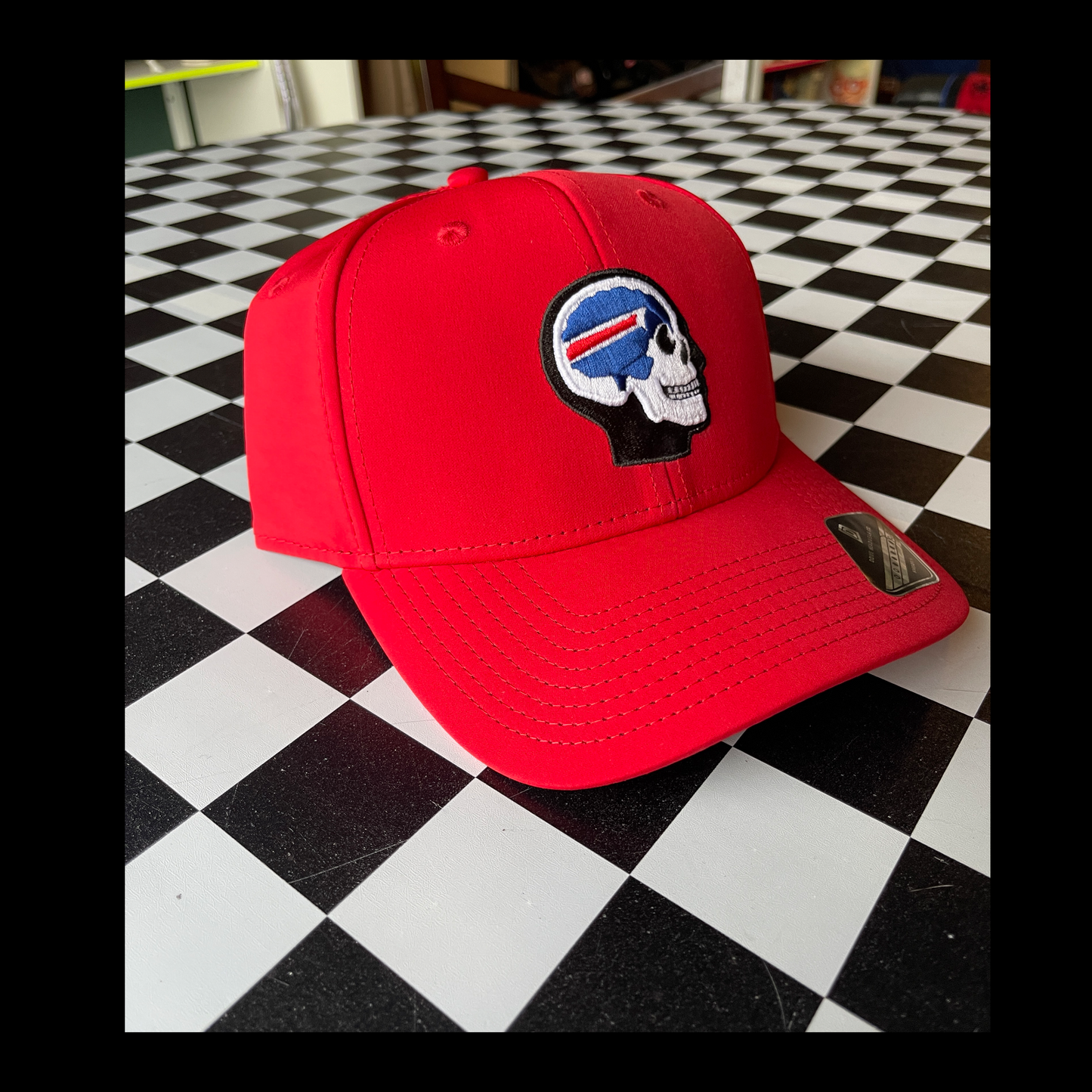 Buffalo on the Brain Snap Back Hat Red