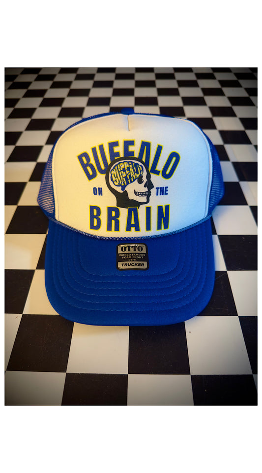 Buffalo on the Brain Hockey Trucker Snap Back Hat